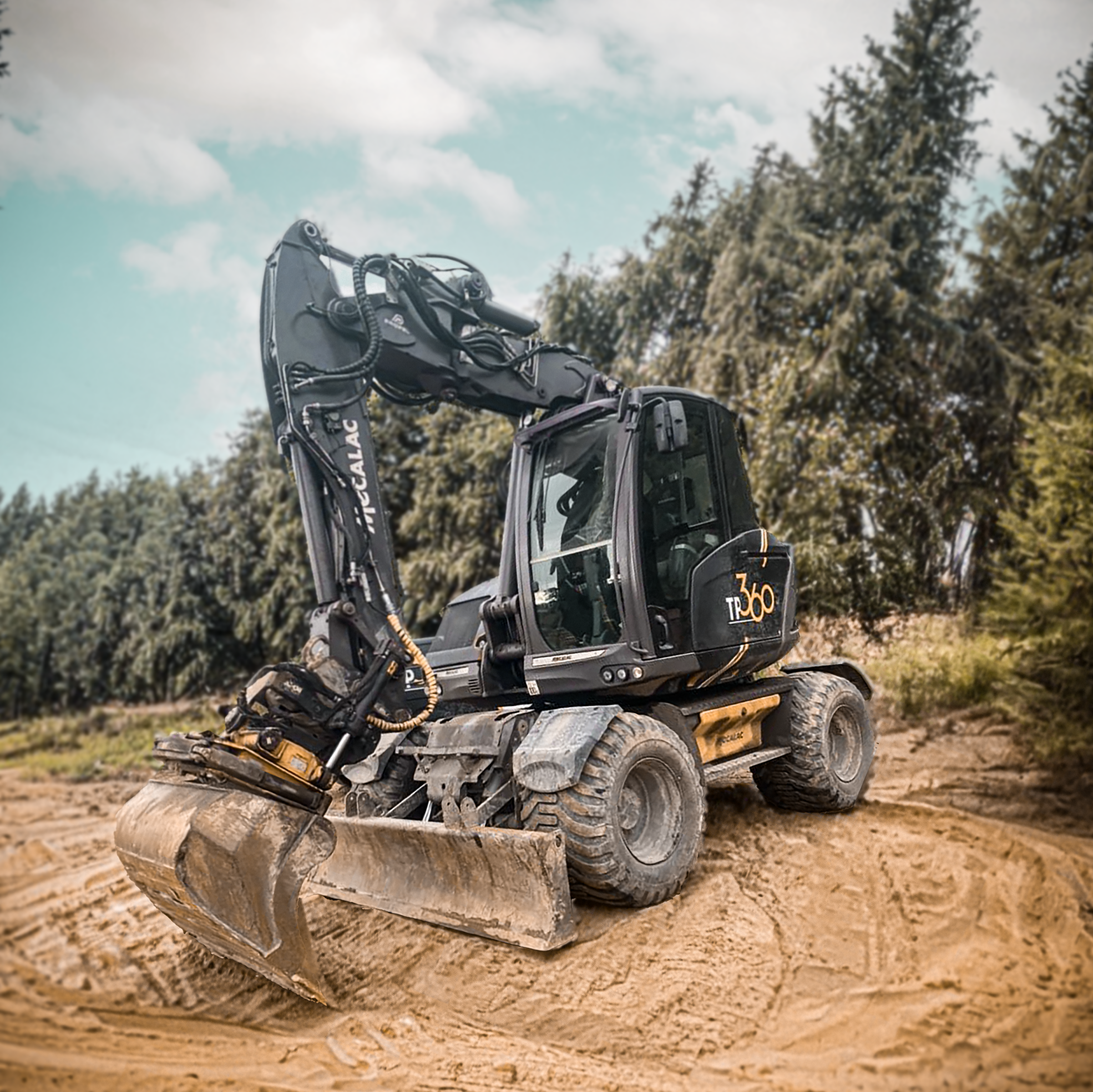 Tp 360 Assainissement La Chevroliere MECALAC 11 Foret